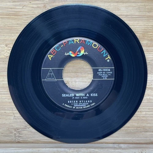 Brian Hyland - Sealed With A Kiss 7" Record 45 RPM ABC-Paramount Pop