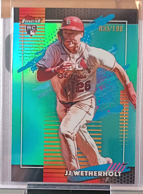 Topps 2025 Finest JJ Wetherholt RC #127 Serial# /199 St. Louis Cardinals. jj38