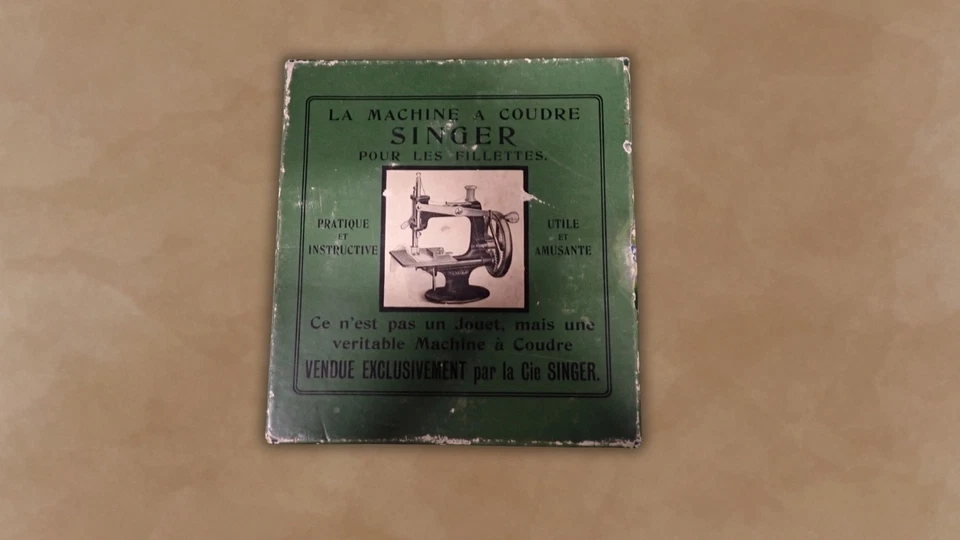 Machine à coudre SINGER enfant 1930 – jouet ancien en fonte – vintage collection - Photo 3/4
