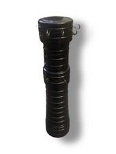 Vintage Handmade Wooden Fishing Lure & Bait Display Cylinder with Metal Hooks
