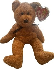 TY Beanie Baby 1999 Fuzz the Bear - Beanie Baby, Retired with Errors.