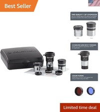 AstroMaster 8-Piece Telescope Accessory Set - Magnification and Clarity Enhanced