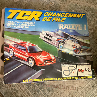 TCR Analogue Slot Car Boxed Set Track 2 Cars Ford RS200 Lancia S4 REF 9002