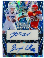 2024 Leaf Metal Riley Leonard Beaux Collins Dual Autograph /6 RC