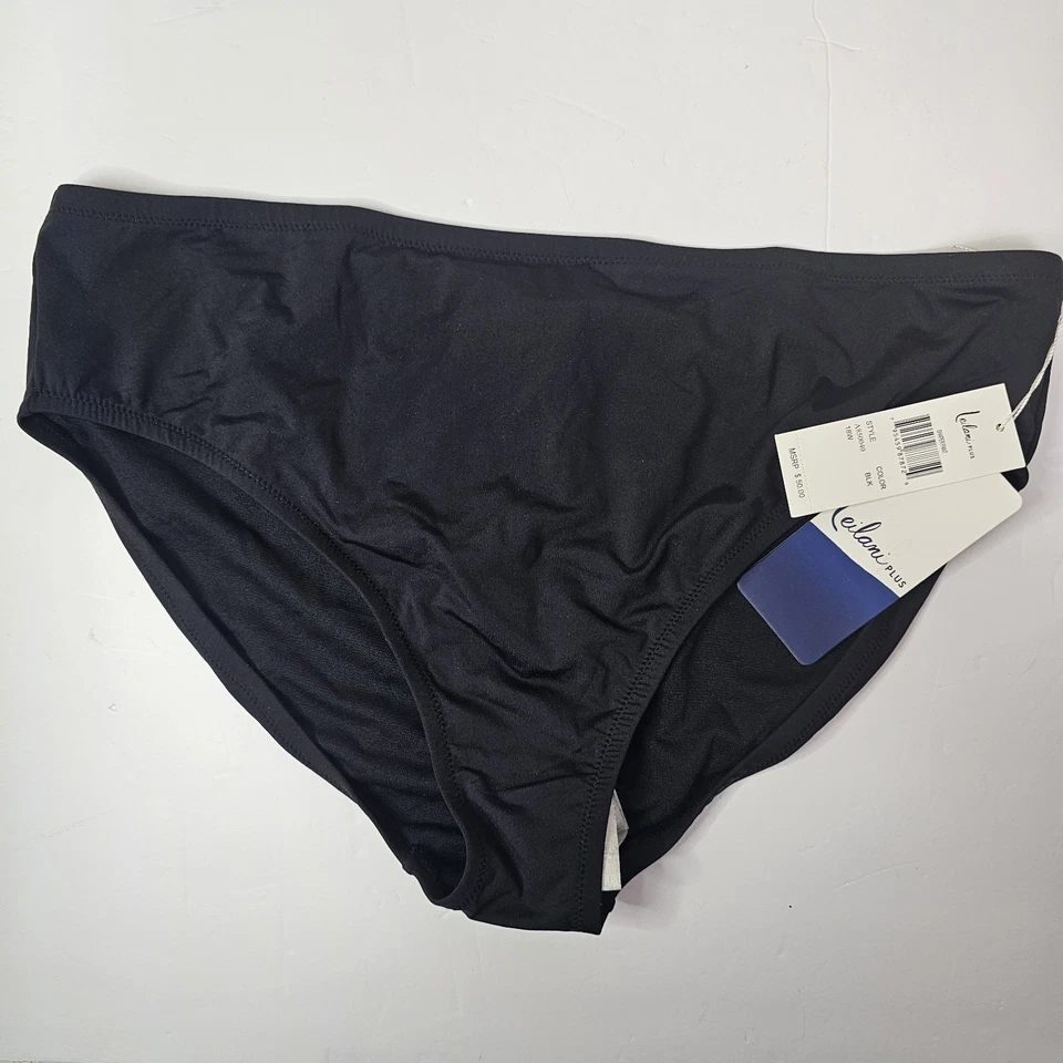 New Leilani Swim Swimsuit Bottom WOMENS SIZE 18 W Shaper Black - Image 3 of 4