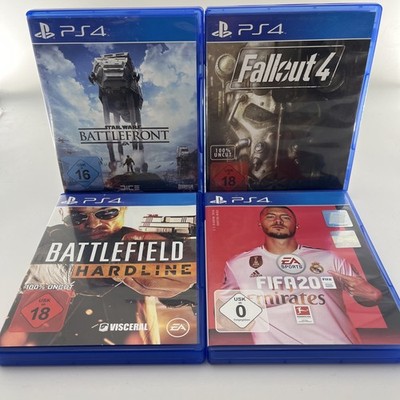 PS4 Spiele Bundle FIFA 20 Fallout 4 Star Wars Battlefront Battlefield Shooter 
