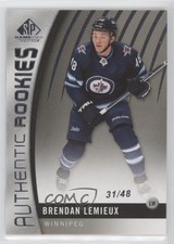 2017-18 SP Game Used Authentic Rookies 31/48 Brendan Lemieux #109 ku3