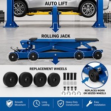 4pcs Rolling Jack Wheel Kit For Auto Lift Bridge Jack Sb700005 Sb100005 Repair