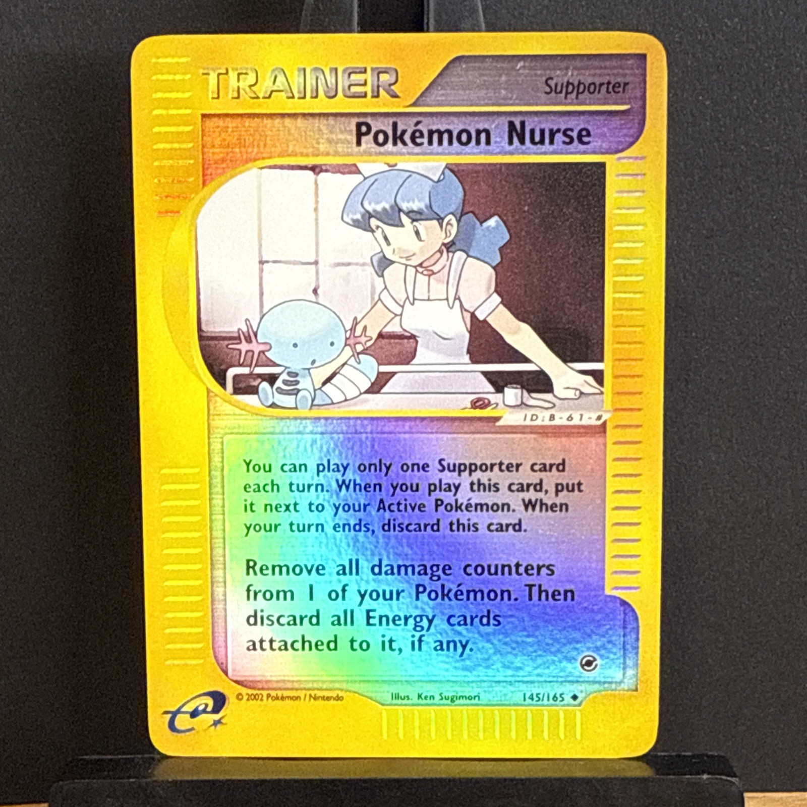 Pokémon Nurse 145/165 – Reverse Holo – Expedition Base Set – NM – Vintage - WOTC
