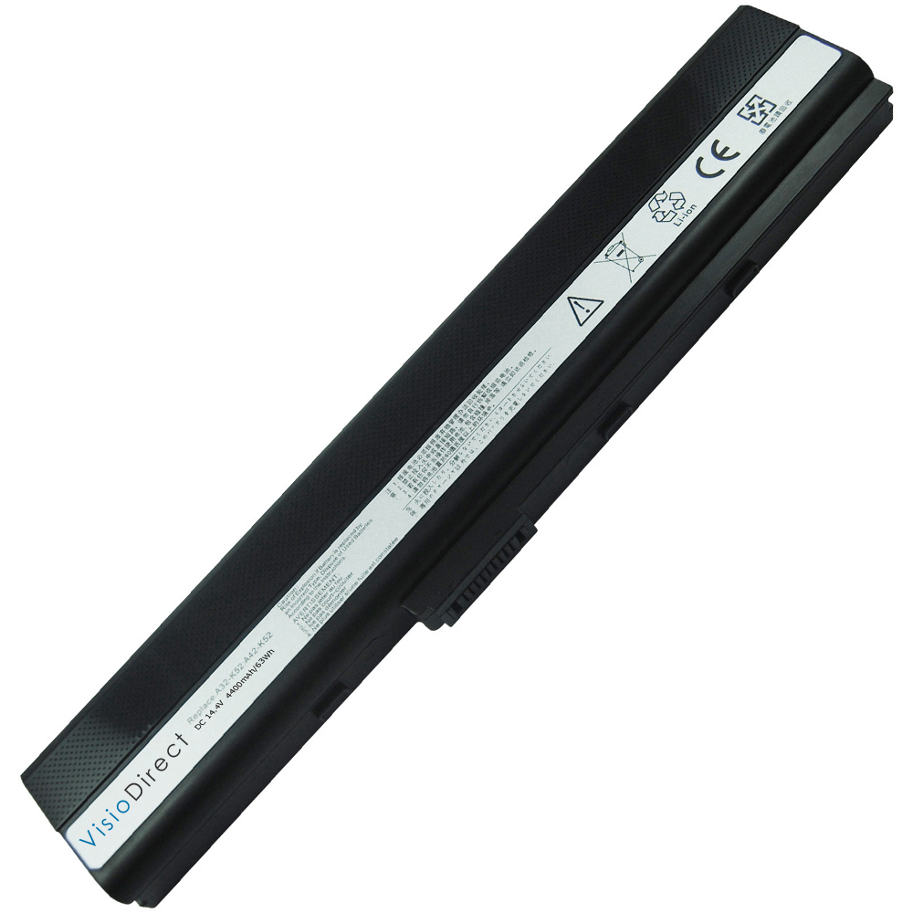 Batterie 4400mAh pour ASUS K62J K62JR N82 de remplacement PC portable