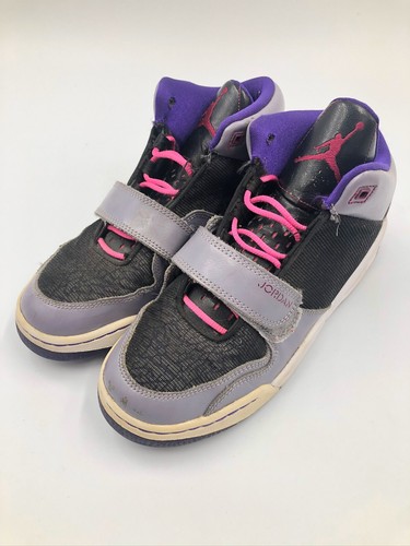 Air Jordan Flight Club Retro Jr Girl’s Shoe Youth 6.5Y Purple Pink 618061-027 - Picture 3 of 9