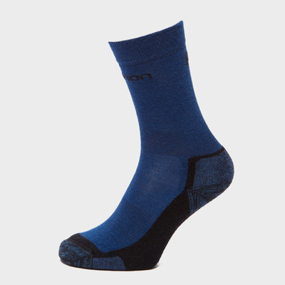 Salomon Mid Socken Merinowollmischung 2 Stück blau Unisex Größe Small UK 3,5-5 UVP 24 