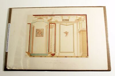 1896 Farbige Decorationen German Architectural Lithograph Print by E Ewald #9