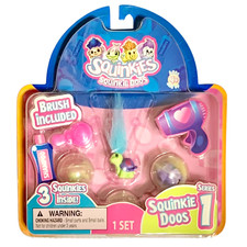 Squinkie Doos Series 1 Tortoise With Purple And Pink Shell Blue Hair VERY RARE