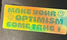 DUTCH BROS Sticker January 2022 Make Your Optimism Come True