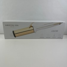 Kristin ESS Hair 2" Titanium Barrel Soft Bend Curling Iron White Gold Color