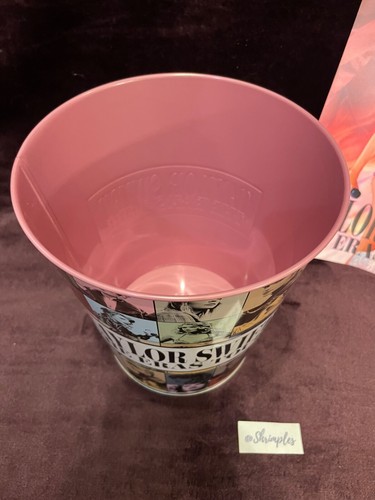 Taylor Swift The Era's Tour AMC EXCLUSIVE POPCORN PINK TIN BUCKET & Poster NEW - Picture 3 of 7