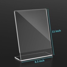 8.5 x 11 Acrylic Sign Holder - 6 Pack