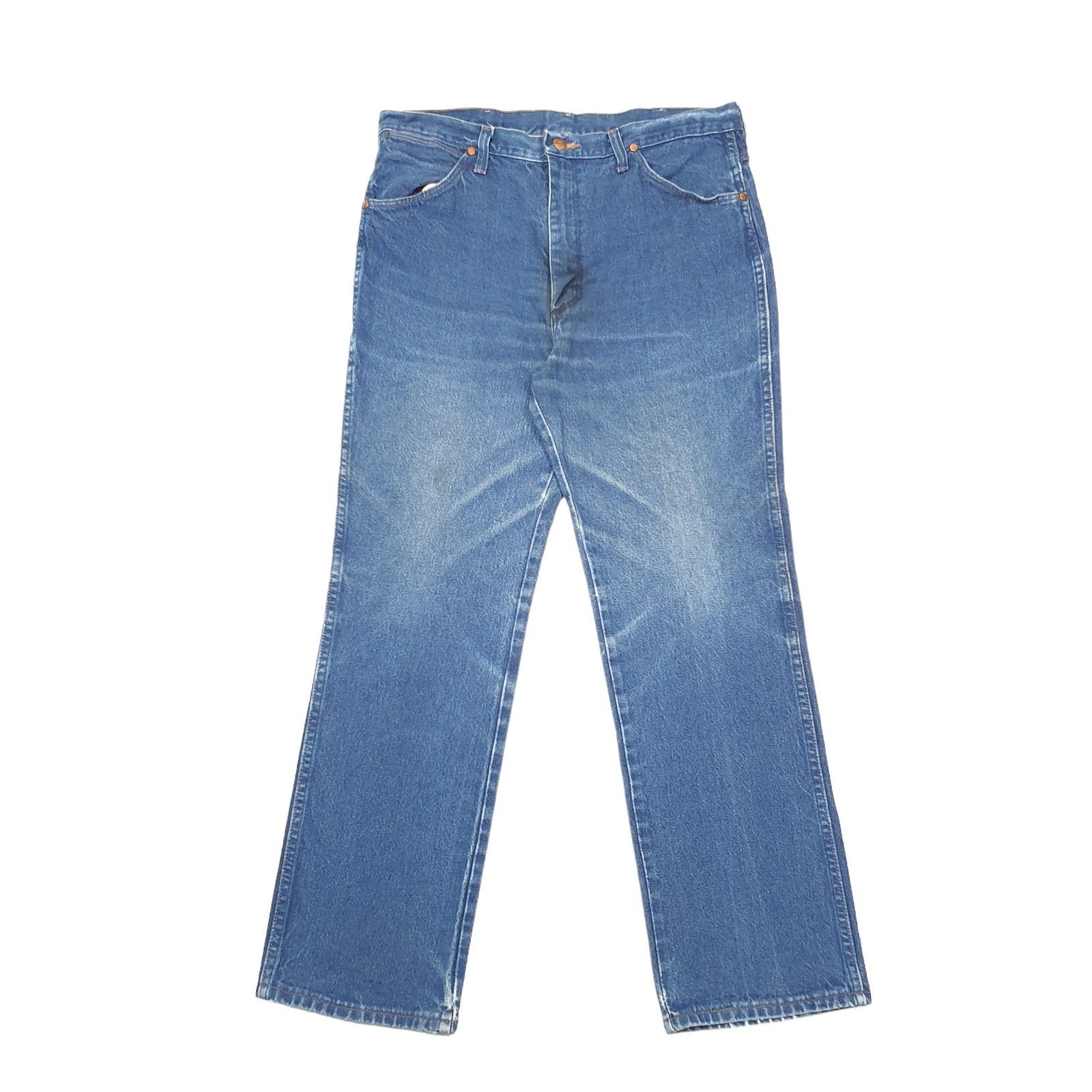 Mens LEE Regular Regular Fit Blue Denim Jeans Trousers W35 L29 image 2