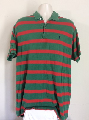 80s striped polo