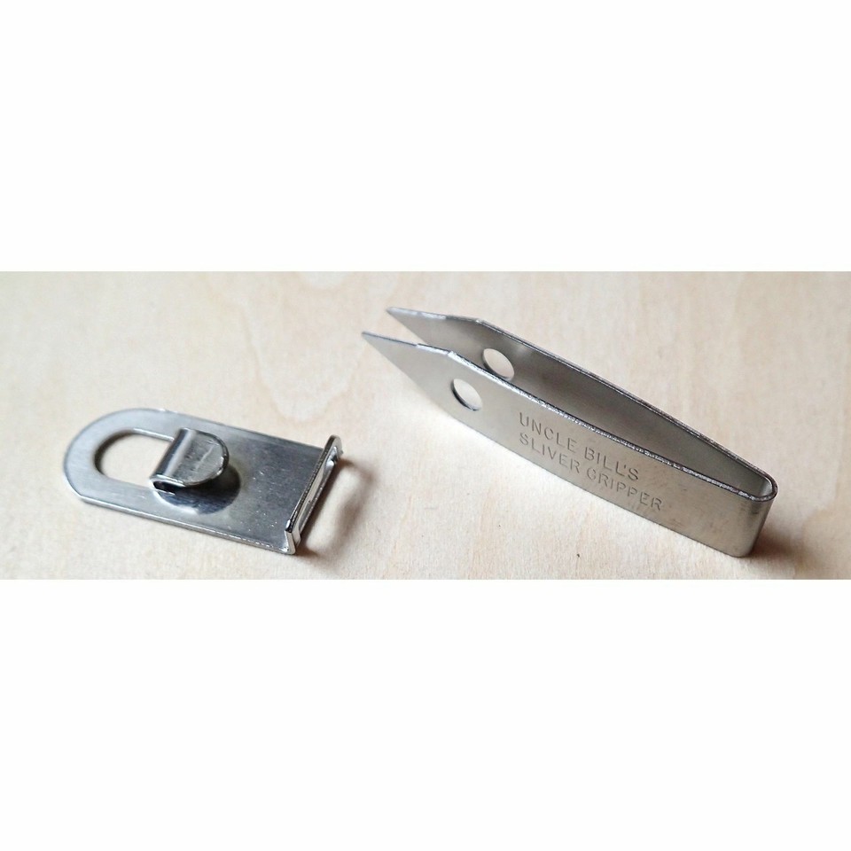 Uncle Bill's Sliver Gripper Tweezers Stainless Steel Keychain Survival