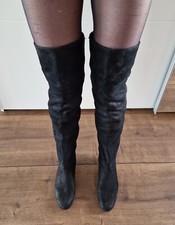 Prada Overknees 36 37 Overkneestiefel Thigh High auch als Slouchstiefel tragbar