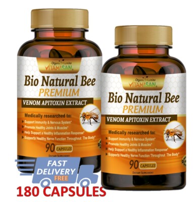 Natural Bee 2 BIOBEE inflamatory Arthritis support abeemed therapy Venom  180