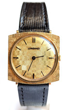 Orologio Longines 14K solid gold checker board dial vintage swiss watch anni 60