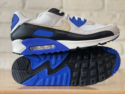 Nike Air Max 90 Khaki Racer Blue White Black Sneakers HF3449-100 Men Size 13 New