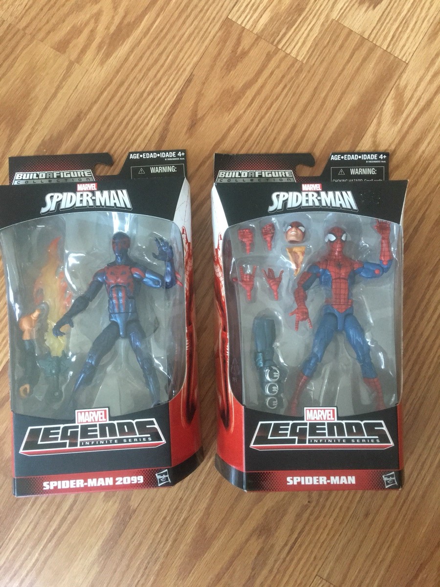Marvel Legends Pizza Spider-Man And Spider-Man 2099 Build A Figure