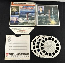 View Master B662 US Spaceport NASA Kennedy Space GAF 3 Reel Set w/ Picture Book