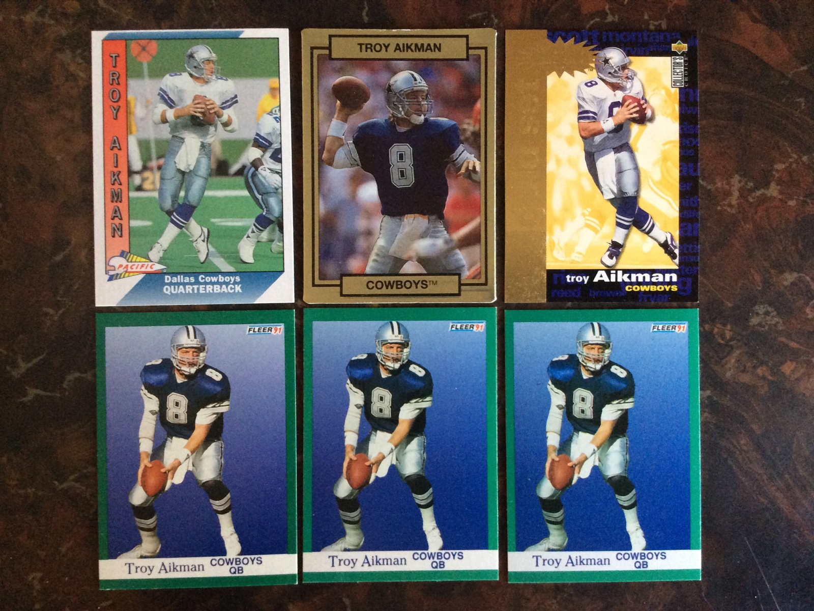 3 TROY AIKMAN 1991 Fleer Football Cards 228 + 3 Others eBay