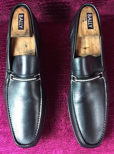 $595 Mens Black Bally Butter Soft 