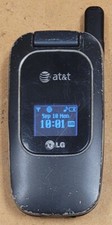 LG CU400 - Black and Gray  AT T  Rare Cellular Flip Phone w/ Games