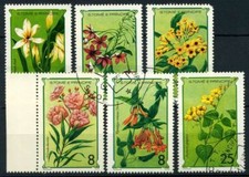 Saint Thomas et îles du Prince 1979 Mi. 568-573 Oblitéré 100% fleurs Naturel