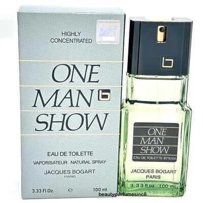 One Man Show Cologne for Men Eau De Toilette 3.4 oz /100 ml New in Box