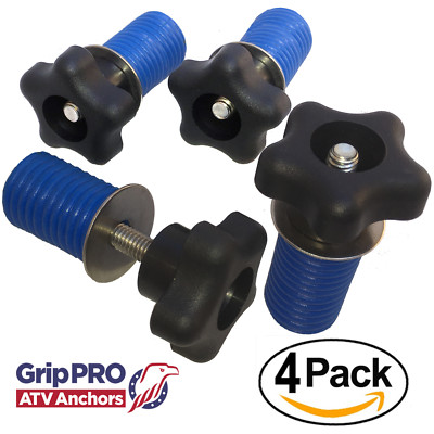 Fits POLARIS RZR Lock and Ride ATV Tie Down Anchor 4-Pack KNOB or Sportsman UTV