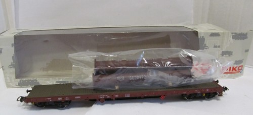 Piko H0 54821, 1:87, Flachwagen mit Flanschrohren, DB, KKK, NEM, OVP, XU6561X | Zustand: Gebraucht