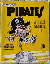 1960 World Series Un-Scored Program & Game 1 Ticket Stub - Clemente/Mantle Debut