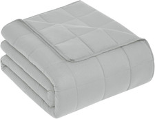 Premium 20lbs Weighted Blanket for Adults - King Size, Light Grey, All Season