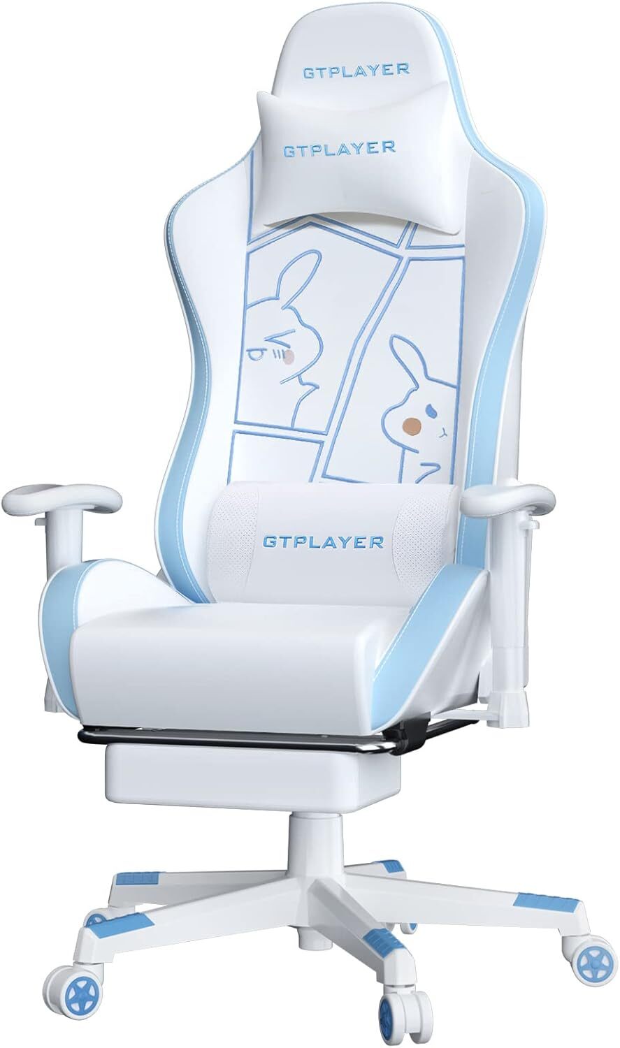 GTPlayer gaming chair with built-in speakers for immersive play-image