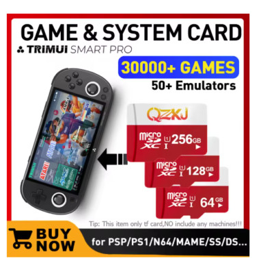 Trimui Smart Pro Game System Card TF Card 256 Memory Card Retro Games Psp/Ps1