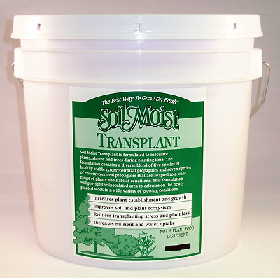 30 LB BUCKET Soil Moist Mycorrhizal Transplant Formula Treats 150 Saplings