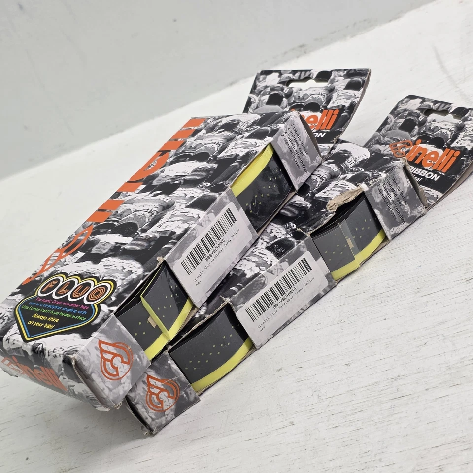 2 - Cinelli Fluo Cork Handlebar Tape Ribbon Original Neon Yellow Bicycle Bike - Image 3 of 4
