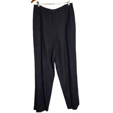 Vintage 90s JH Collectibles Black High Waisted Pleated Trouser Slacks Size 16