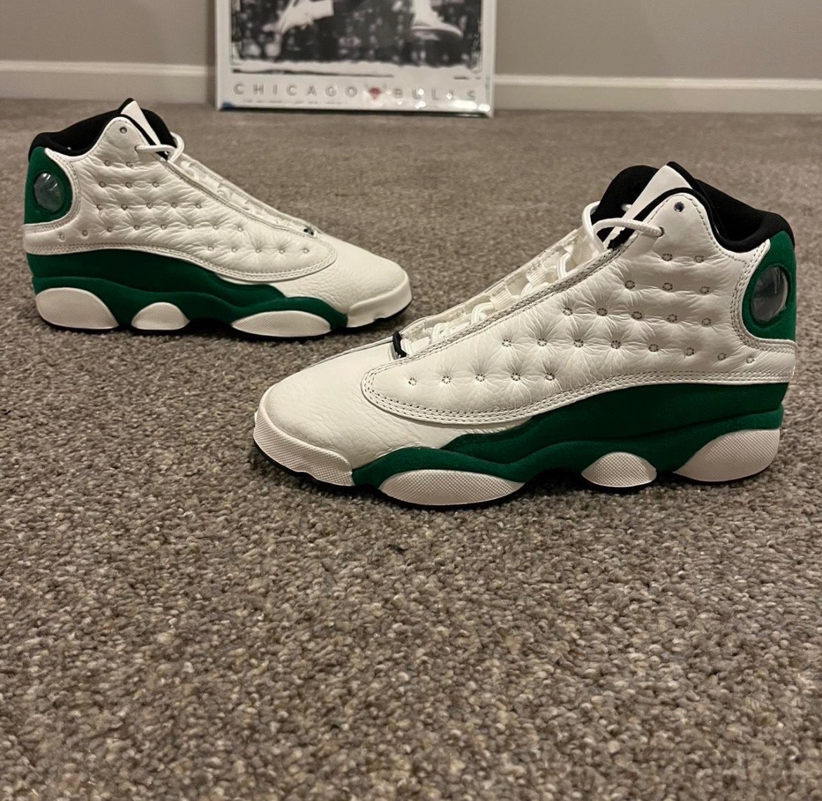 jordan 13 Sail Pine Green youth size 5.5Y