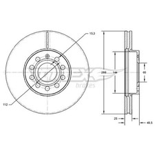 2x Bremsscheibe vorne für Seat Altea 5P1 XL 5P5 Ateca KH7 Leon 1P1 5F1 | 262371