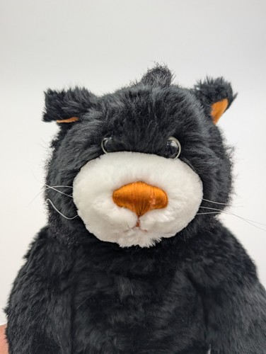 Build-A-Bear Black Cat Plush Halloween 2002 Boo Paw - Orange Nose - Retired 16"