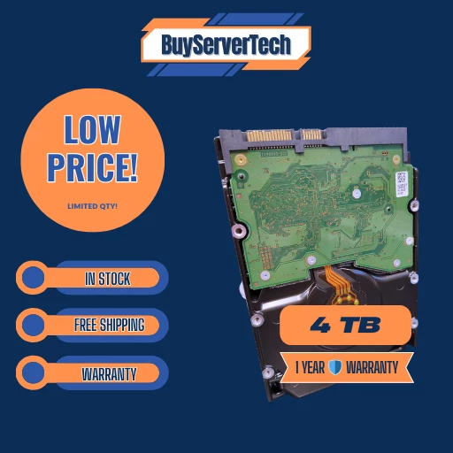 HUS726040ALE610 HGST ULTRASTAR 4TB 7.2K 6G LFF 128MB Cace 3.5" SATA Hard Drive - Image 2 of 2