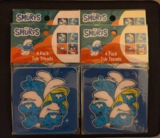 2 4 Packs Tub Treads for Bathtub Safety "The Smurfs"